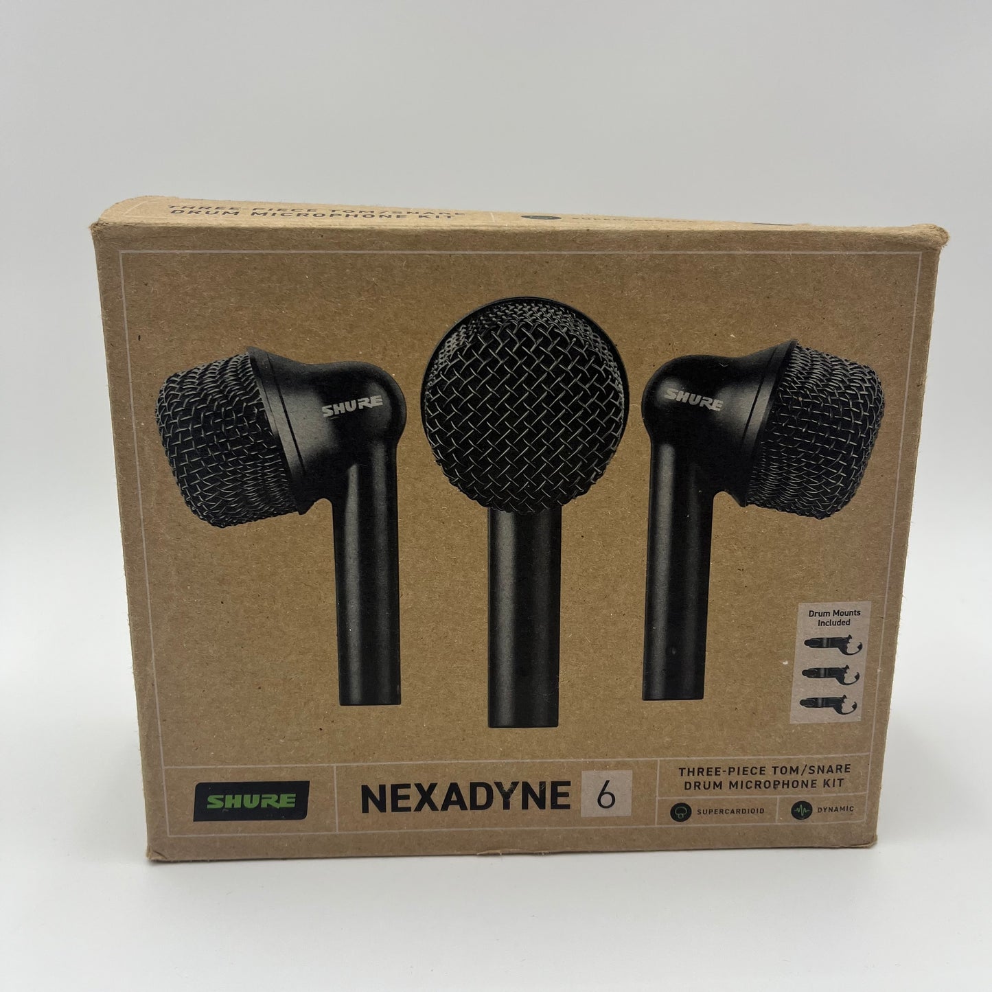 New Shure Nexadyne 6 Three-Piece Tom/Snare Drum Microphone Kit