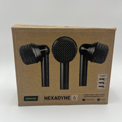 New Shure Nexadyne 6 Three-Piece Tom/Snare Drum Microphone Kit